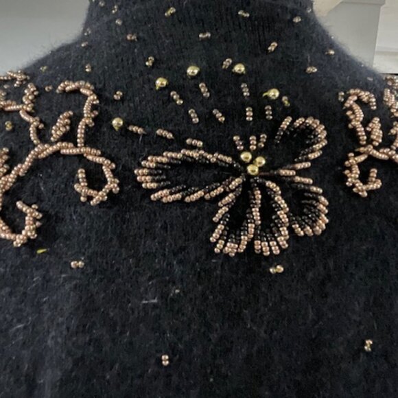 Antique Boutique Original Vintage Beaded Sweater - Rock the 80s! - Picture 14 of 14